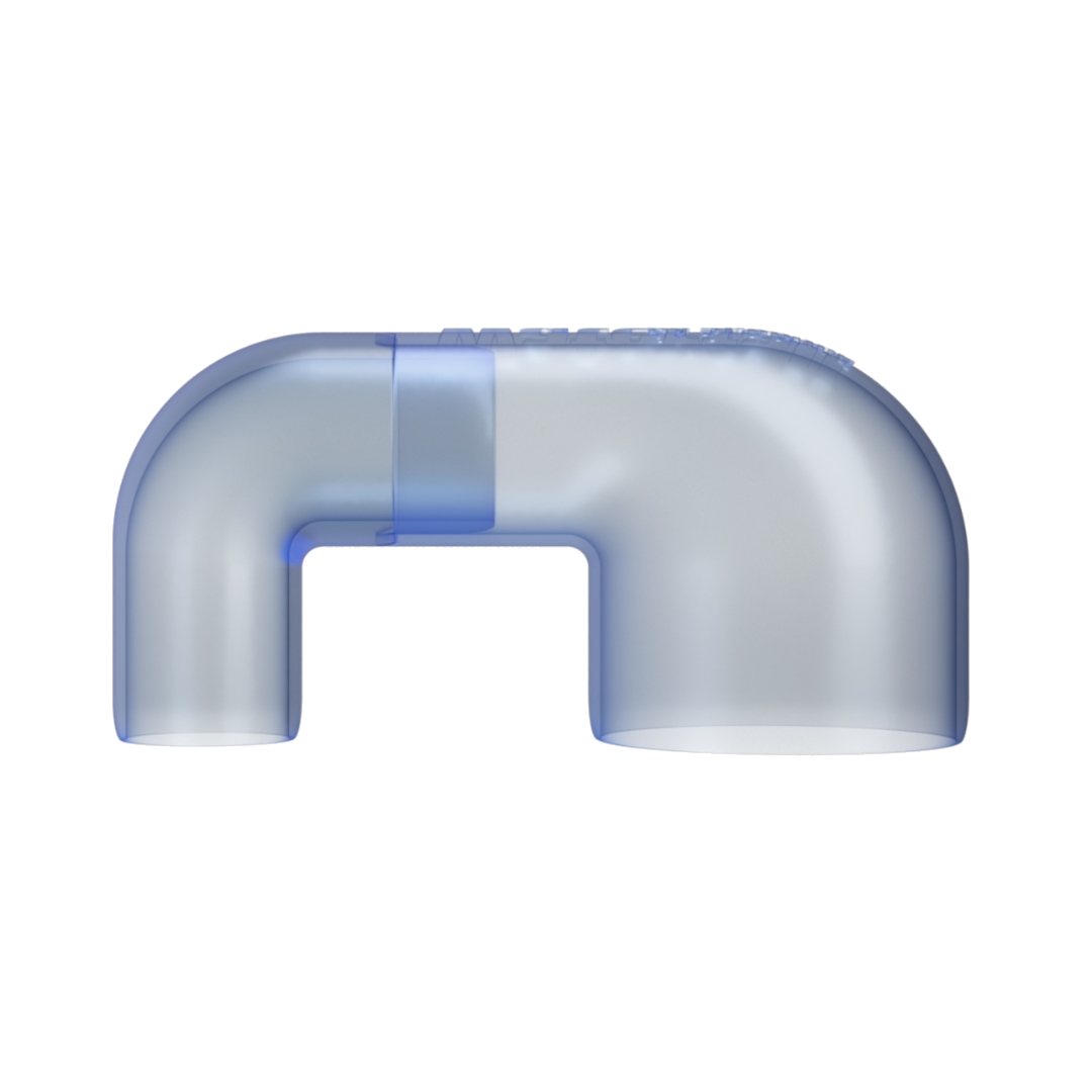 Waterfall — angled side profile view